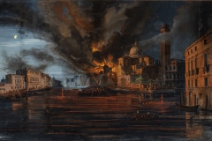 Luigi Querena, L’incendio della Scuola dei Morti a San Geremia, 1850 post