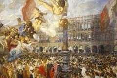 Ettore Tito, 25 aprile 1912. L’inaugurazione  del campanile di San Marco, 1912