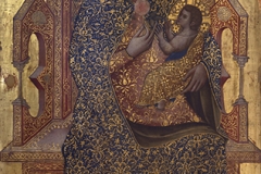 Stefano plebanus di Sant’Agnese  (detto Stefano Veneziano),  Madonna in trono col Bambino (Madonna della Rosa), 1369