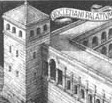 Raffigurazione delle mura del Palazzo di Diocleziano in Spalato