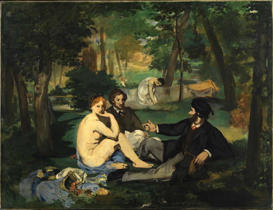 Édouard Manet (1832-1883) Déjeuner sur l'herbe, circa 1863-68 The Courtauld Gallery