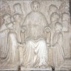 Ambito veneto Il doge Michele Steno (1400-1413) e i provveditori alla sanità dinanzi alla Vergine in trono Prima metà del sec. XV Marmo, cm 134,5 x 140 x 25 Museo Correr