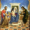 Vincenzo Catena Madonna con Bambino in trono tra i Santi Marco e Giovanni Battista e il doge Leonardo Loredan (1501-1521) 1505-1507 Olio su tavola, cm 145 x 139 Museo Correr