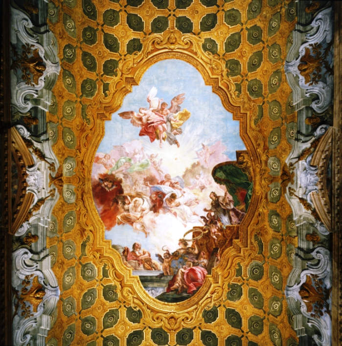 Soffitto San Marco in gloria_Chiesetta del Doge, Palazzo Ducale, Venezia