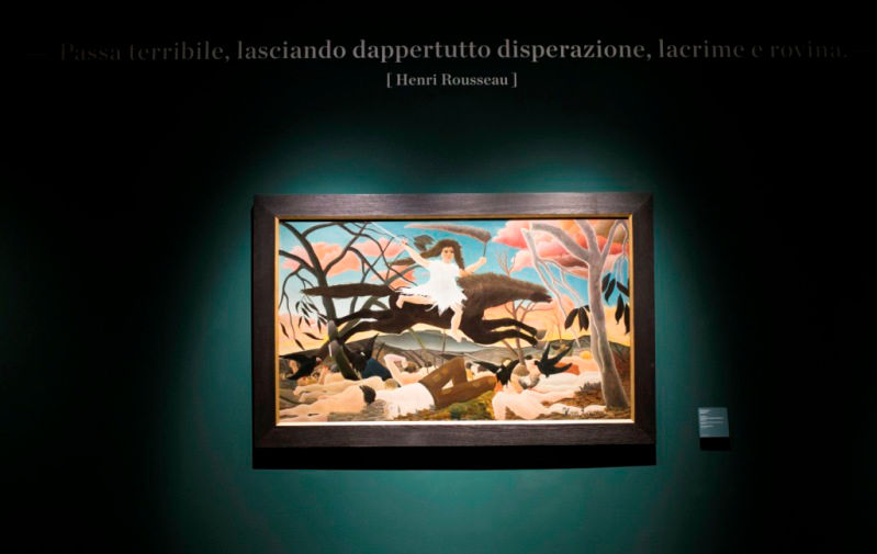 Foto "Henri Rousseau. Il Candore Arcaico", Palazzo Ducale, Venezia, 6 marzo - 5 luglio 2015_ Sala3 particolare
