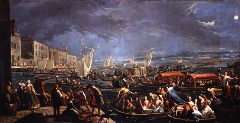 Mostra acqua e cibo a Venezia Gaspare Diziani (1689-1767), "La sagra di Santa Marta", 1750-1755 olio su tela, Venezia, Ca’ Rezzonico, museo del Settecento veneziano