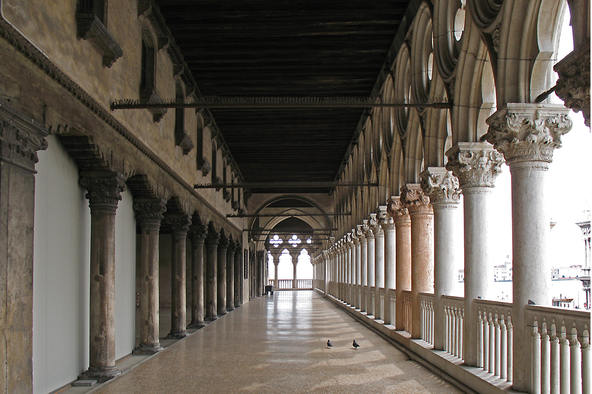 La loggetta verso la piazzetta di Palazzo Ducale