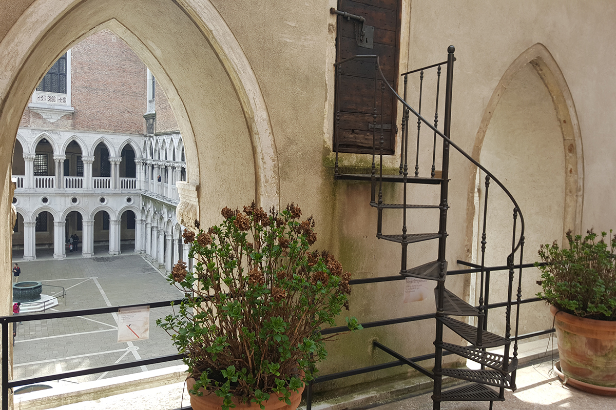 La terrazza Foscara a Palazzo Ducale