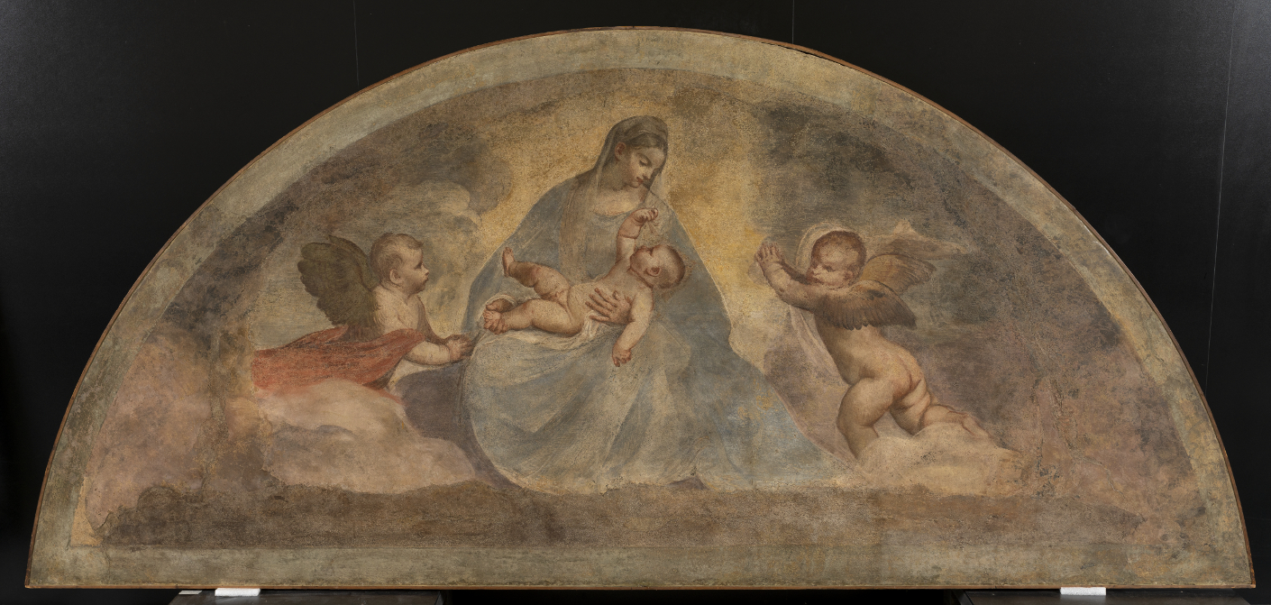 Tiziano (1488-1576), Madonna con Bambino e due angeli (1525-1530)
